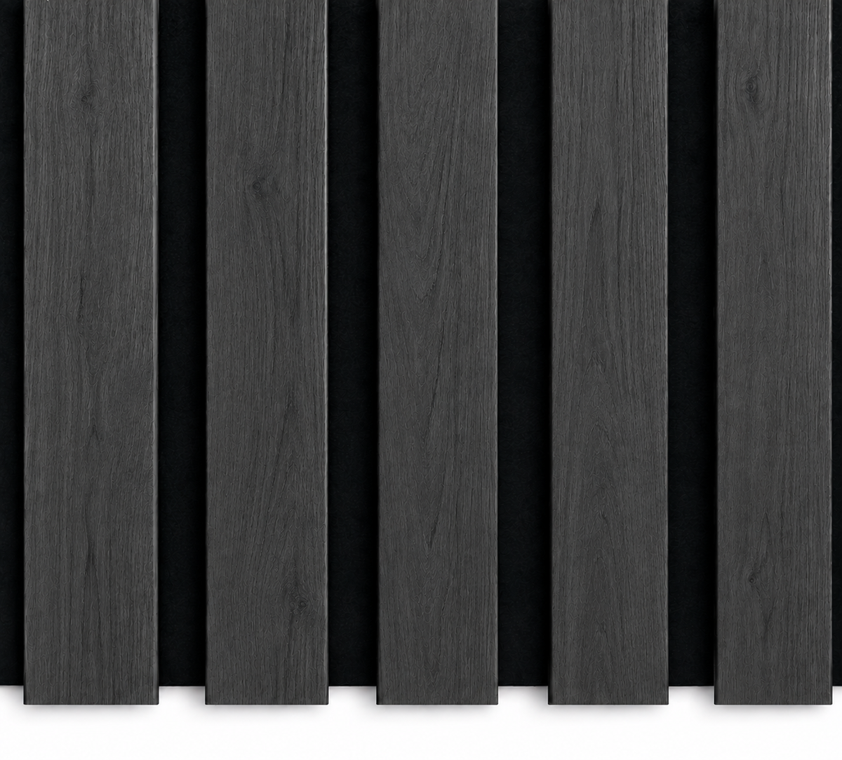 Smartpanel®️Charcoal Marble Black Oak - Acoustic Sound Absorbing Panel