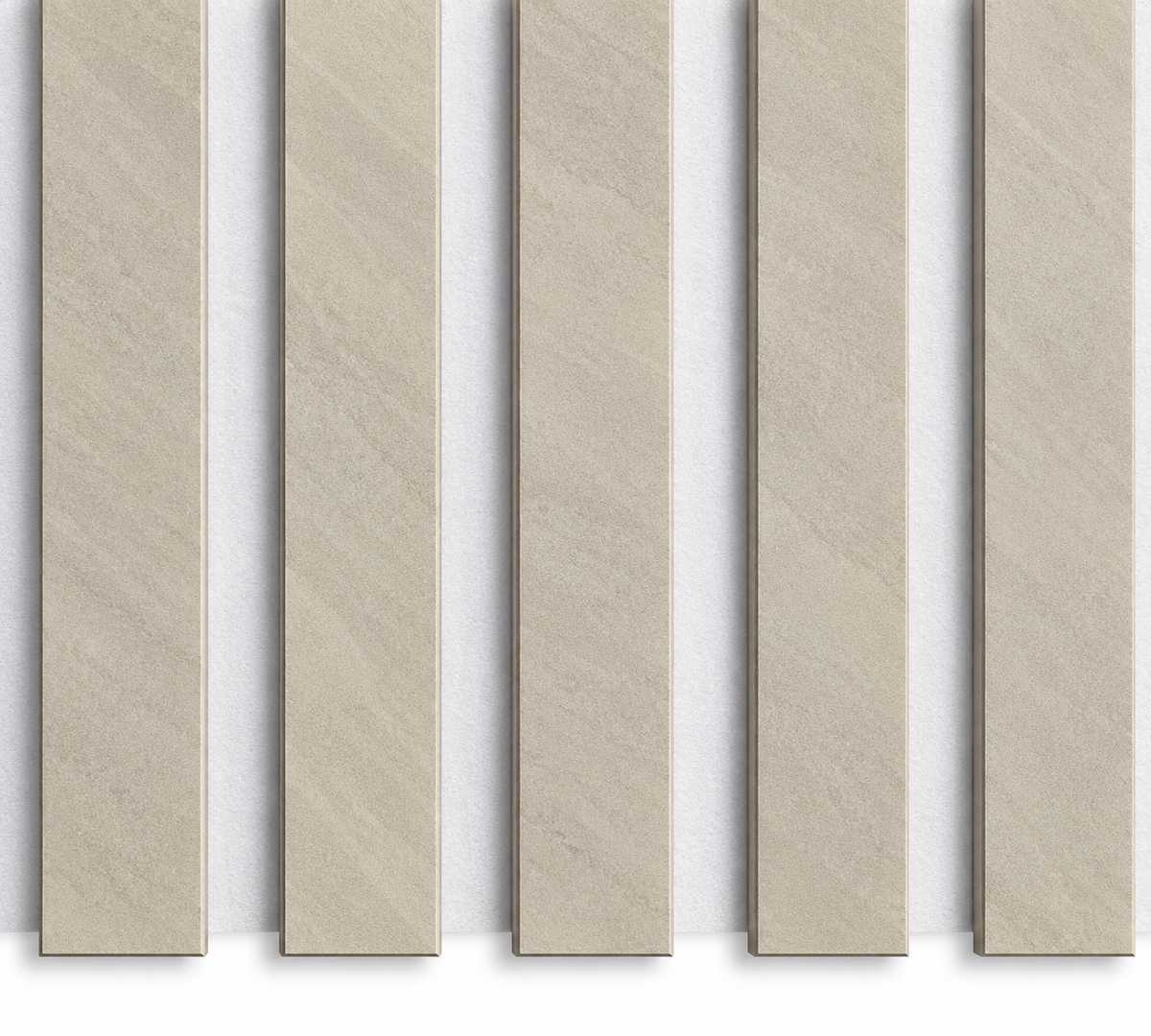 Smartpanel®️Sandstone On White felt 3 Sided  - Acoustic Wood Panel