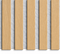 Smartpanel®️Premium Oak On Grey felt 3 Sided  - Acoustic Wood Panel