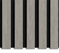 Smartpanel®️Swiss Grey Oak On Black felt - Acoustic Wood Panel
