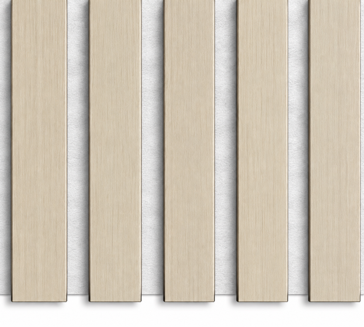 Smartpanel®️Nordic Oak on white felt - Acoustic Wood Panel