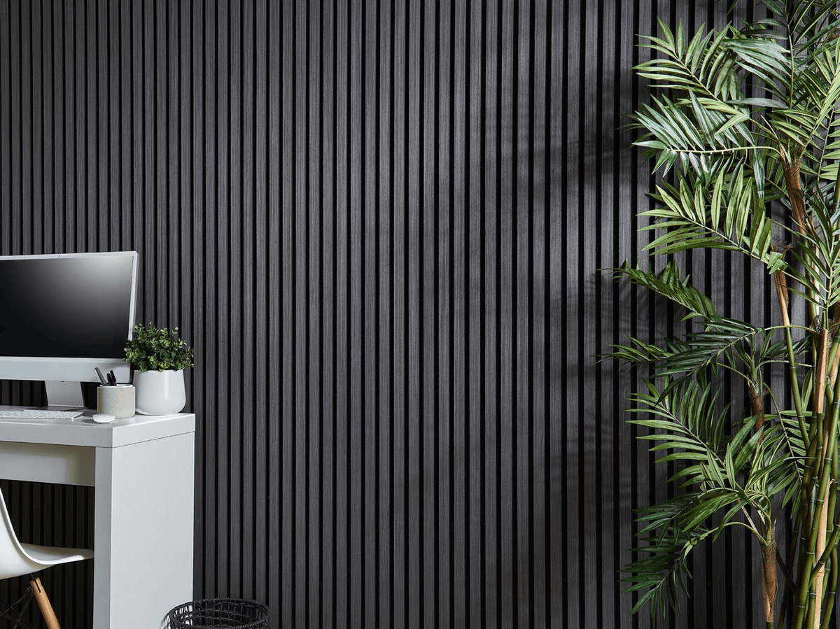 Smartpanel®️Dark Grey - Acoustic Wood Veneer Panel