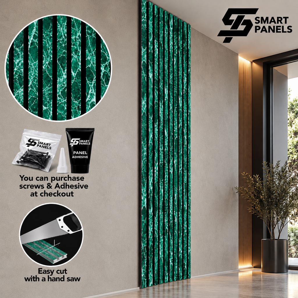 Smartpanel®️Jade Green Onyx - Acoustic Wood Panel