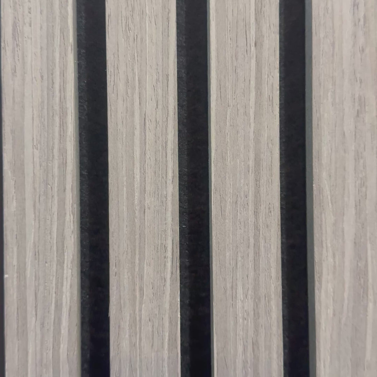 Smartpanel®️Swiss Grey Oak On Black felt - Acoustic Wood Panel