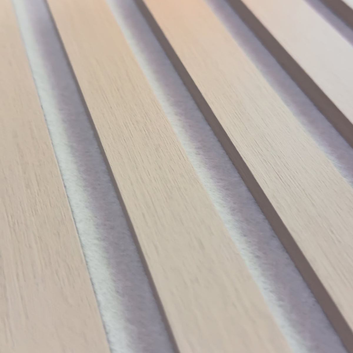 Smartpanel®️Nordic Oak on white felt - Acoustic Wood Panel