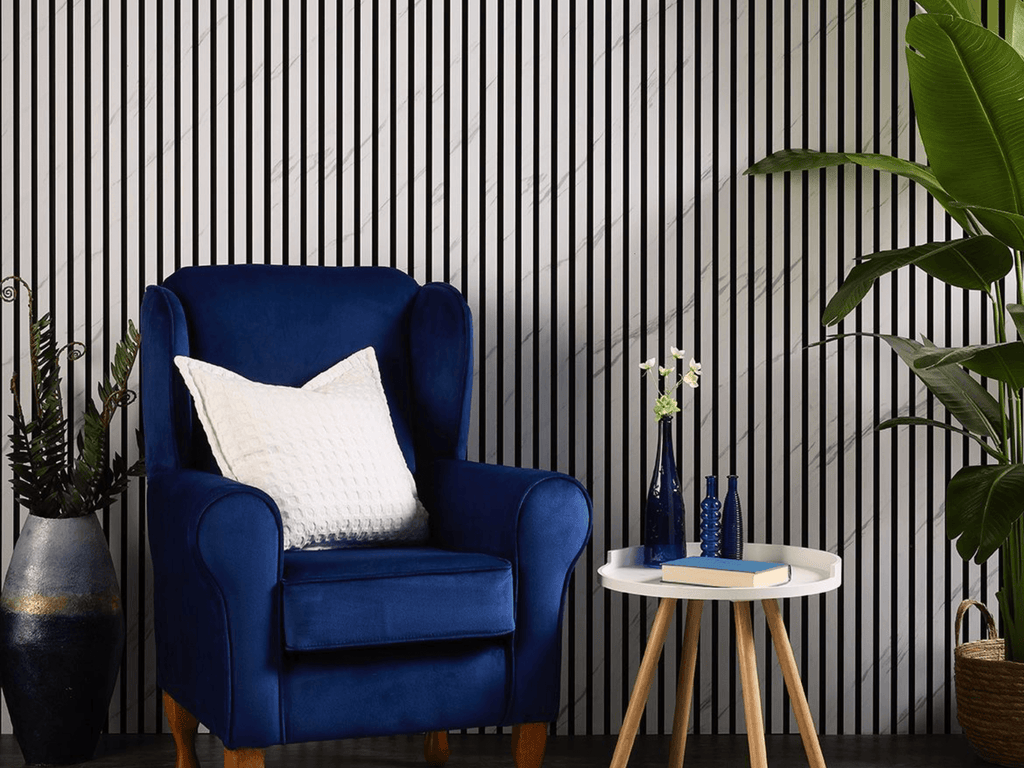 Smartpanel®️White Marble effect - Acoustic Sound absorbing Panel